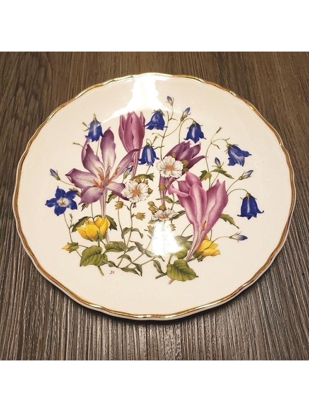 ROYAL ALBERT numbered Meadowland Crocuses by Jo Hague